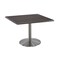 Holland Bar Stool Co 30" Tall OD214 Stainless Steel Table Base 22" Diameter 36"x36" Square Charcoal Top OD214-2230SSOD36SQChar - alternate 1